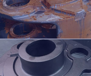 PLANETARY GEARS BEFORE AND AFTER SHOT-BLASTING
